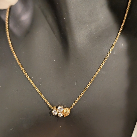 Kurt Geiger Jewelry - Kurt Geiger Gold Clover and Heart Pendant Necklace